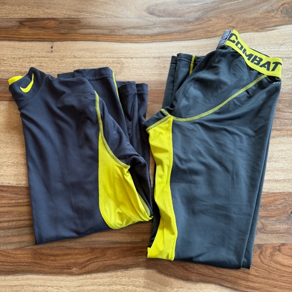 Men’s NIKE Pro Combat - “Hyperheat” Dry-Fit Base Layer Set - Picture 1 of 8
